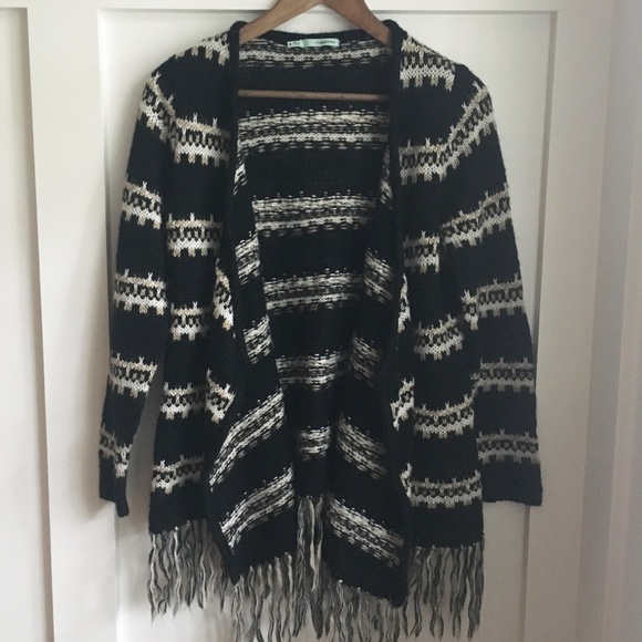 Maurices Sweaters - Maurices Fuzzy Draped Cardigan, Medium